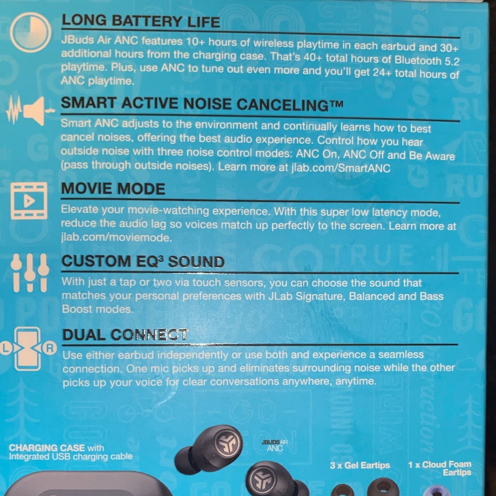 ✨JLab Audio - “JBuds Air” ANC True Wireless Earbuds✨NEW✨ - Picture 8 of 14